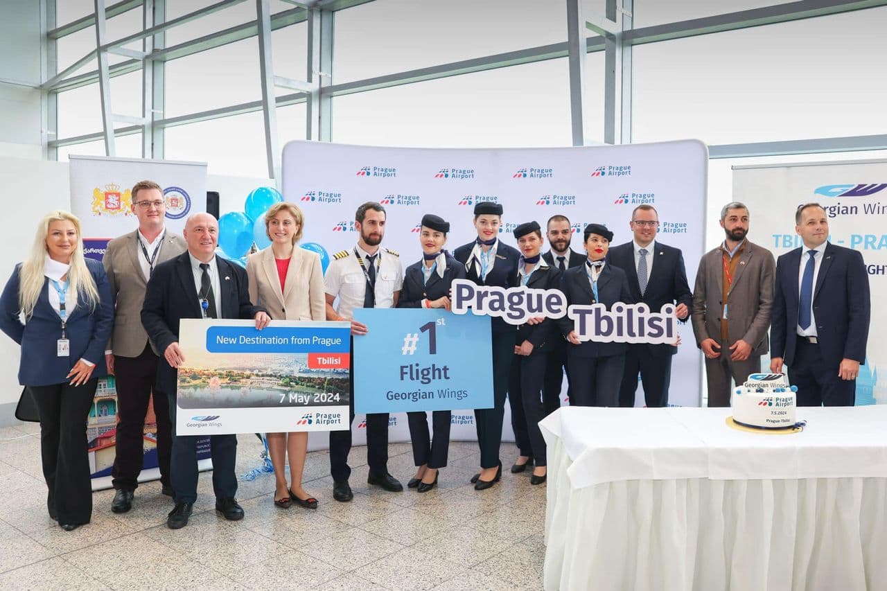 Event Dedicated to the Resumption of Direct Flights between Tbilisi and Prague.